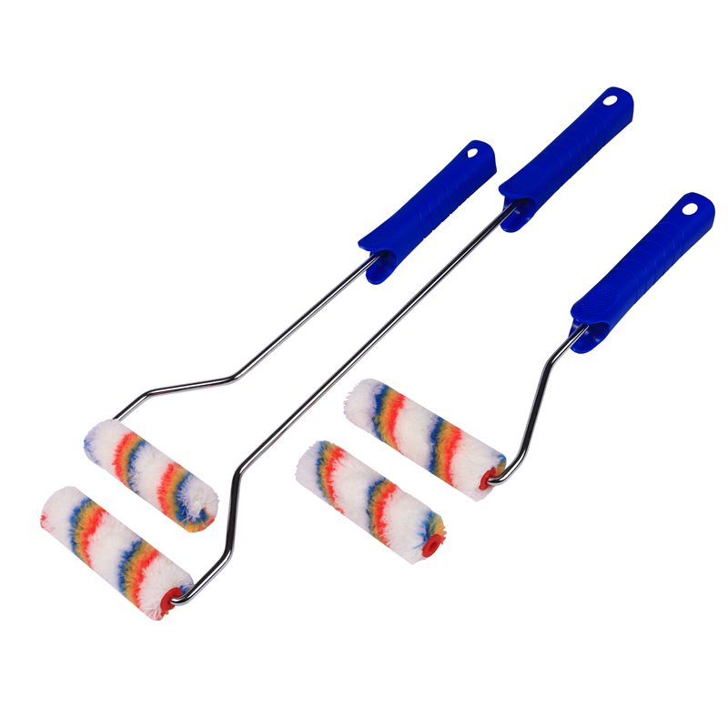 Mini rouleau de peinture acrylique Rainbow Six Stripes de 4 po