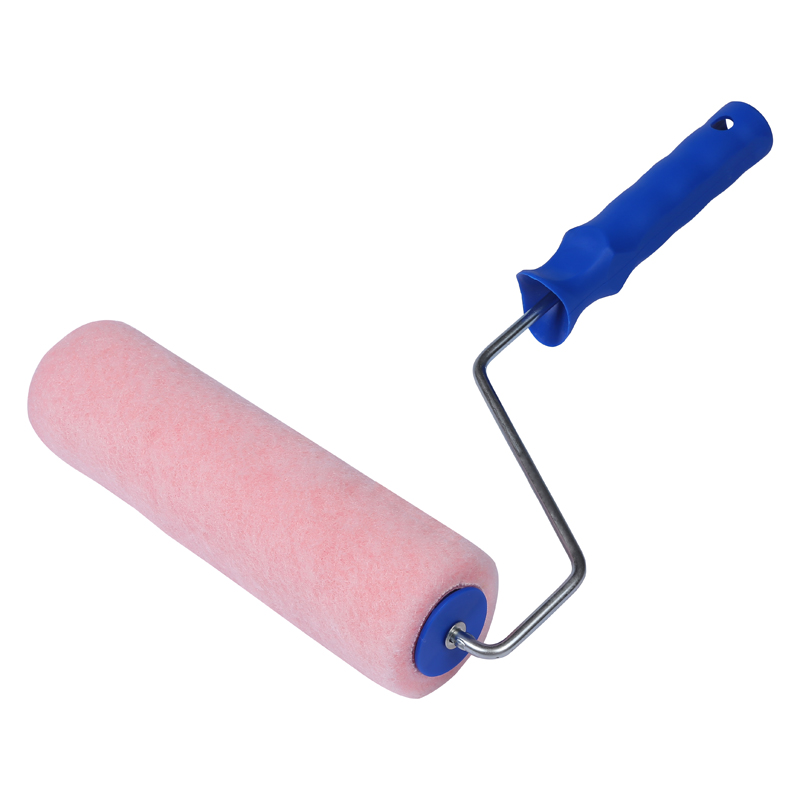 Outils de peinture Couverture de rouleau en polyester rose rose de 9 pouces