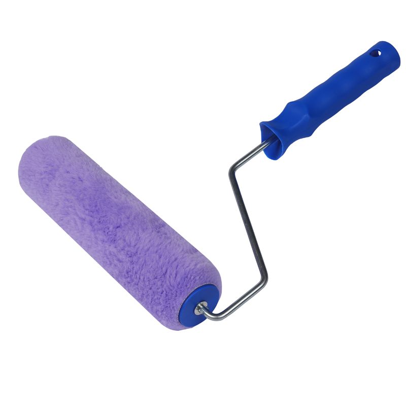 Recharges de manchons de rouleau à peinture pour plancher violet 9 pouces thermoliés